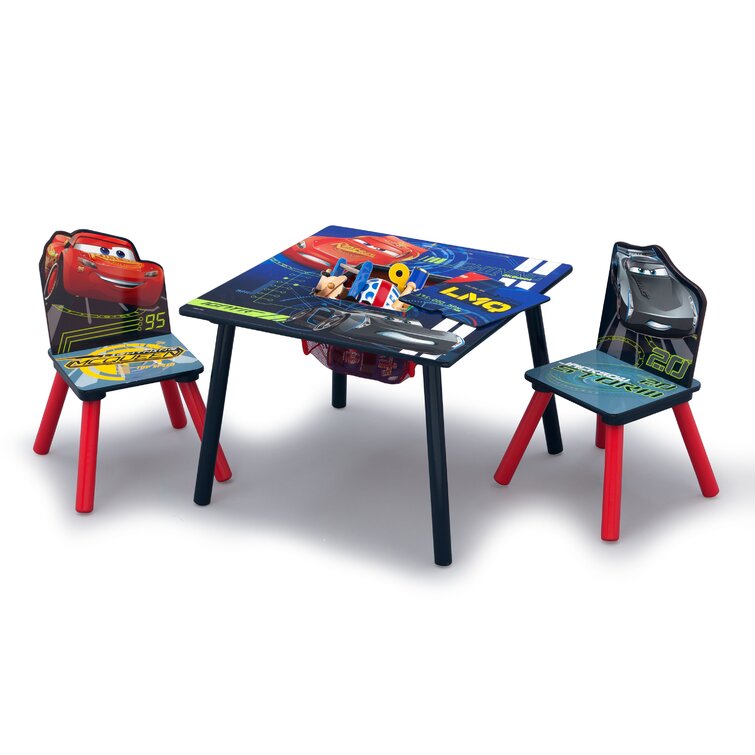 Delta Children Disney Pixar Cars Kids 3 Piece Play Table and Chair